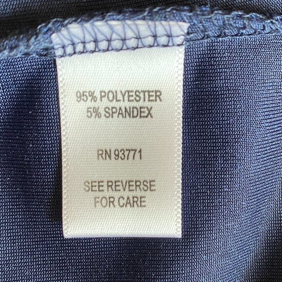 NWT Kaktus Crushed Velvet Ruffle Mini Dress Navy Blue Shift Dark Fairy Grunge-M - Picture 14 of 16